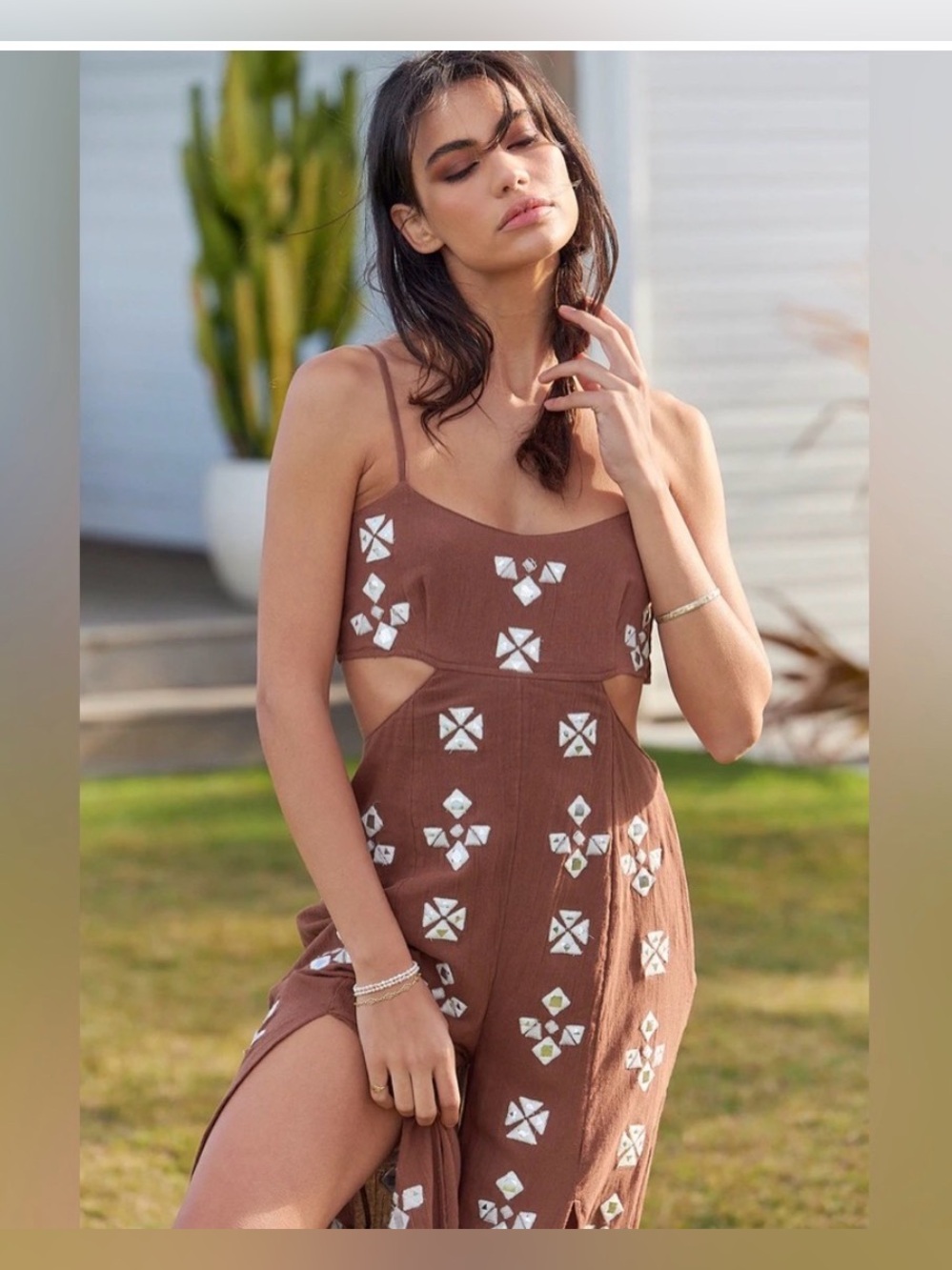 Free People Geo Daze Jumpsuit size XS - Picture 2 of 16